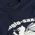 Anglo-Saxon White Dragon Navy T-Shirt